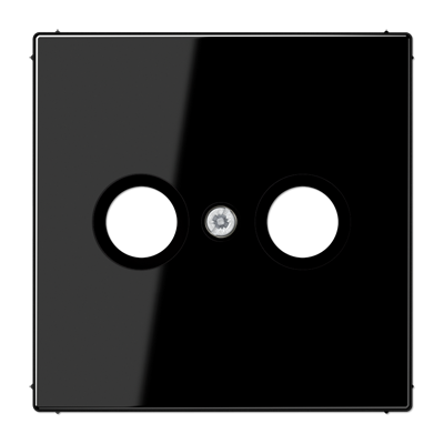 Placa toma TV. LS Negro Placa toma TV. LS Negro